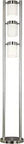 Tall Modern Floor Lamp With Brushed Steel Finish, 66 Inch Height And 11 Inch Diameter, Three 60W Max Bulbs, industrial lighting
