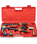 Pro PEX Expansion Tool Kit With Auto Rotation Expander Heads 3/8 In 1/2 In 3/4 In And 1 In Tubing Cutter Ring Removal Tool