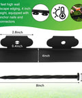 148 Ft Garden Landscape Edging Kit With 4 Inch Tall Border Easy Install DIY Friendly Includes 70 Spiral Anchors And 20 Connectors Black