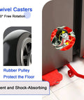 Swivel casters of Heavy Duty Furniture Dolly Platform Featuring Rock Solid Omnidirectional Swivel Casters For No Sweat Heavy Gear Hauling.