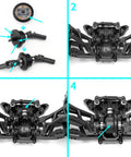 Beefy Steel Front And Rear Differential Gear Set For Traxxas One Sixteenth Mini Maxx Mini Slash 4x4 XRT VXL 3S RC Monster Truck Spiral Cut