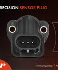 Throttle Position Sensor TPS For Dodge Dakota Durango Ram Jeep Grand Cherokee Liberty Commander Plug And Play Easy Install Replacement Fits 2002 2006 Models With 2.4L 3.7L 4.0L 3.9L Engines 3-pin black plastic sensor