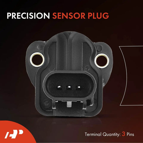 Throttle Position Sensor TPS For Dodge Dakota Durango Ram Jeep Grand Cherokee Liberty Commander Plug And Play Easy Install Replacement Fits 2002 2006 Models With 2.4L 3.7L 4.0L 3.9L Engines 3-pin black plastic sensor