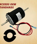 Road Trip Ready Rv Furnace 12V Dc Dual Shaft Blower Motor Replacement For Sf35 Sf42 Camper Models 2730 Rpm 50 Watt with wiring and mount.