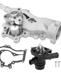 Premium Electric Engine Water Pump With Thermostat No Hassle Bolt On Installation Sweet Swap To Keep The Block From Running Hot For Buick Chevy Encore Trax Cruze Sonic L4 1.4L 2013 2020 with gasket and bolts.