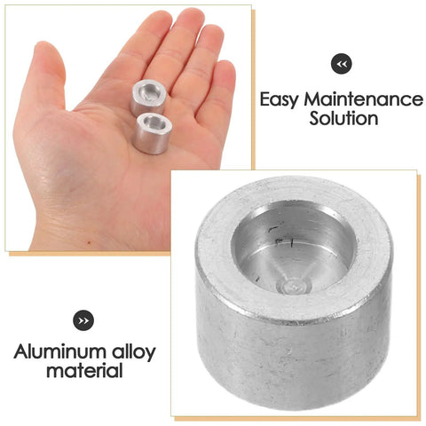 Top Tier 2 Pack Motorcycle Cam Chain Tensioner And Extender Adjuster For Suzuki Bikes Direct Swap Parts showing aluminum alloy material in hand.