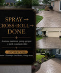 Professional Acrylic Concrete Cure And Seal For Pool Decks And Garages Locks In Moisture with application guide on patio.