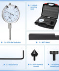 Pro Grade Sleeve Height and Counter Bore Dial Gauge for All Diesel Engines and Sleeved Cylinders, components and case displayed