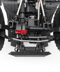 High Clearance Stainless Steel Suspension Links For One Tenth Scale SCX10 III JT Gladiator Wheelbase 353mm Heavy Duty Upgrade Parts For Rock Crawlers Reducing Bump Impact And Extending Shock Life installed on rock crawler underside view