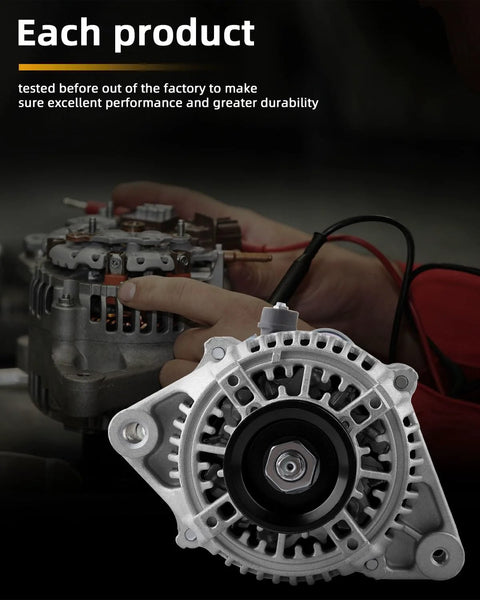 Alternator For Toyota Camry And Solara 1997 To 2001 12V 75Amp With 5 Groove Pulley Replacement Part 13754 front view