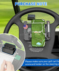 Kickass Flip Up Golf Cart Steering Wheel Cell Phone Mount keeps your device locked in for smooth course navigation on Club Car EZGO.