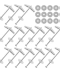 Heavy Duty Toggle Bolts And Wing Nuts Kit 15 Sets Quick Release Carbon Steel Anchors For Drywall And Wood Panels Wide Application Mounting Hardware For Mirrors Shelves Lighting Fixtures And More displayed