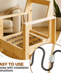 Heavy Duty Upholstery Stay Wire And Spring Repair Kit With 60 Feet Paper Wrapped Cord Plus 120 Solid Clips To Quick Fix Sagging Couches No Sweat, featuring metal springs and wooden chair frame.