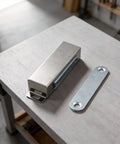 Magnetic Door Catch For Cabinets And Drawers Ultra Thin Stainless Steel Closet Latch With Strong Magnetic Hold No Fuss Easy Install