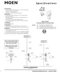 Specification sheet for Posi-Temp Pressure Balancing Valve With Built-In Two-Function Transfer Valve, technical diagrams included.
