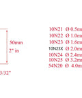 Gas Lens TIG Kit With Big Diameter Collet Bodies 45V26 And 10N24 For PTA DB SR WP 17 18 26 TIG Torch, 2-inch 10N24 collet