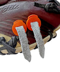 Four Pack Baseball And Softball Glove Lace Lock Clips Yellow No Slip Laces Locked Tight For A Secure Fit And Ball Control On Every Play