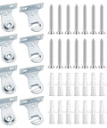 Metal Window Shade Brackets 8 Pieces Outside Mount Roller Shade Brackets With Screws Durable Holders