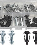 Heavy Duty Expansion Nut Kit For M4 M5 M6 Petal Jack Rivet Nuts With Durable Metal Build, Easy Install, Screw In Convenience, Long Lasting Fasteners For Auto Enthusiasts, DIY Projects, Marine And Garage Use in storage case