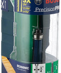 Packaging of Bosch 3/8-Inch Shank Double Flute Laminate Flush Trim Router Bit With Micrograin Carbide Tips For Smooth Finish, Fast Plunge Cutting, Low Vibration, Built To Last In Laminates.