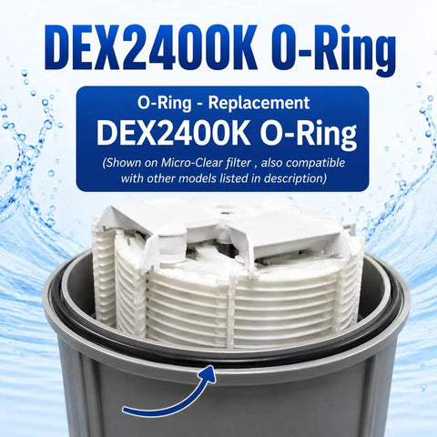 Tank O Ring Replacement For Pool Filters That Fits DEX2400K Micro Clear DE Pro Grid DE And Swim Clear Filters 1 Pack Durable Seal For DE Filter Housings black o-ring on pool filter tank