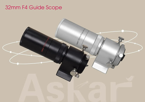 32mm F4 Guide Scope With Integrated Helical Focuser And Doublet Lens For Precise DSO Imaging, black metal construction