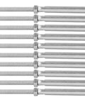 Heavy Duty Stainless Steel Cable Railing Hardware Kit With Thread Swage Lag Screws M10 5mm For Industrial Farm And Warehouse Use Built To Take A Beating And Rust Resistant For Secure Rail Systems - 10 steel screws in row