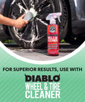 Wheelie Exterior And Wheel Brush With Soft Bristles For Safe, Scratch Free Cleaning Of Rims, Tires, And All Exterior Surfaces