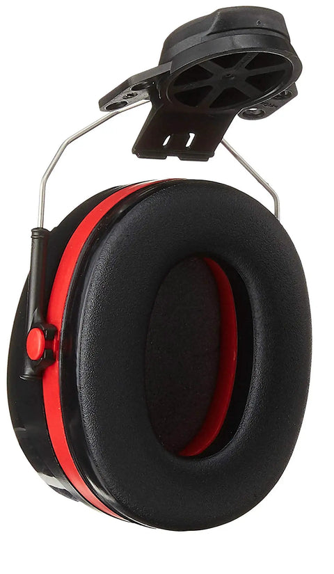 Peltor Optime 105 Helmet Attachable Earmuffs for Hearing Protection NRR 27 dB Black Large with Adjustable Headband All Day Comfort Cushioned Cups and Secure Fit for Heavy Duty Construction Grinding and Shop Work