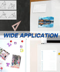 Flexible Magnetic Sheets With Adhesive Backing 8.5 X 11 Inches Pack Of 16 for crafts, photos, notes on various surfaces