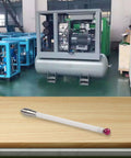 ArtHoval CMM touch probe stylus with ceramic stem and Ø6mm ball, white body on wooden surface.