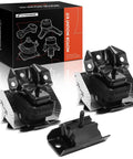 Beefed Up Three Piece Engine And Transmission Mount Set Direct Fit For Chevrolet Silverado 1500 2500 3500 Tahoe Suburban Avalanche GMC Sierra 1500 Yukon And Cadillac Escalade Replacement A5365 A2811 visible in product packaging and mounts.