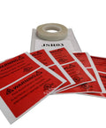 Warning labels and tape for Self Regulating Heating Cable For Pipe Freeze Protection, Dry Location, Industrial Grade, 100 Ft, 120V.