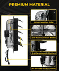 Side view of 20 inch shutter exhaust fan wall mounted 3500 CFM with pre installed power cord featuring aluminum blades and shutters