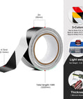 Built Tough Industrial Caution Tape For Warehouse Floors That Crush Resists Forklifts And Waterproof Construction While Delivering Long Haul Safety Strips For Factories And Parking Lots Daily, 2 inch wide, 108 feet long, black and white PVC tape.