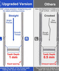 Comparison showing Marine Grade T316 Stainless Steel 120 Pack Left And Right Handed Swage Lag Screws vs. standard screws
