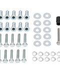 Solid 5/16 Inch Blind Fasteners Kit For Weather Guard Truck Tool Box Installation Includes Ten Pieces With Tool Perfect Bolt Nuts For Sheet Metal And Plastic Jobs, bolts washers and nuts laid out