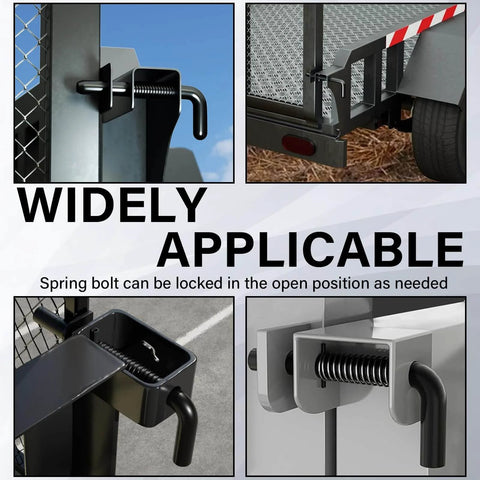 Beefed Up Trailer Gate Latch Kit For Carry On Utility Trailers 819T Spring Replacement Heavy Duty Gate Repair Kit For Secure Cargo Doors