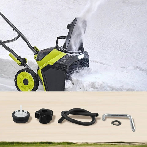 Heavy Duty Snow Blower Handle Kit Replacing 114-3779 108-4887 107-3844 Lock With Ergonomic Grip Knobs For Easy Install And Tough Winter Grind. Snow blower handle kit with grip knobs, lock, hose, and bolt set