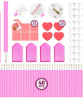 Rhinestone Picker Tool Kit With 40 Dual-Ended Acrylic Pens 40 Replacement Tips 4 Storage Trays And 24 Clay Pieces for crafting