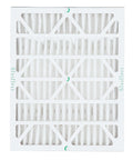 MERV 10 Pleated 4 Inch HVAC Air Filter 20x25x4 Nominal, Actual Size 19.5 x 24.5 x 3.75 Inches, Box Of 4, Front View