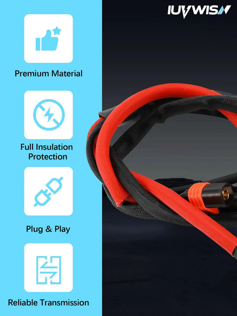 Plug And Play Main Power Wiring Harness For Sur Ron LBX Light Bee X S Electric Dirt Bike No Fuss Setup Premium PVC Nylon Battery Cable Connector Wire Rigorous Fitment Tested For Easy Fit And Reliable Power