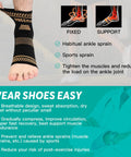 Person wearing Copper Infused Ankle Brace for Women and Men Breathable Ankle Support Sleeve for Plantar Fasciitis and Sprained Ankles Great for Running Football Day or Night Use Moisture Wicking and Odor Control Size M