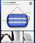 Indoor Bug Zapper For 5000 Sq Ft Homes And Offices, 20W Instant Electric Mosquito Zapper With High Voltage Grid design details