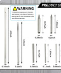 7-piece metal cylinders and cones for 17 Piece Metal Puzzle Tool Set For DIY Model Kits Featuring Edge Bending Tools