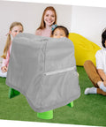 Heavy Duty Water Table Cover for Sand and Water Tables weatherproof dust prevention, grey vinyl cover fits outdoor tables