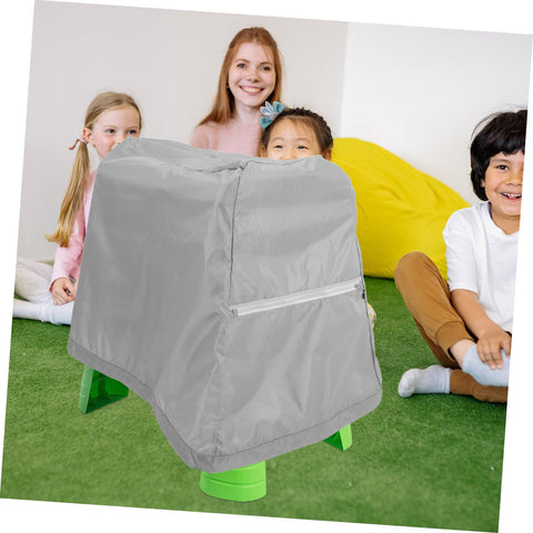 Heavy Duty Water Table Cover for Sand and Water Tables weatherproof dust prevention, grey vinyl cover fits outdoor tables