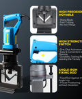 1600W Hydraulic Angle Iron Cutter Electric Steel Cutting Tool For Stainless Steel features sharp movable blade and strong activation switch.