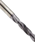 Solid Carbide Drill Bit With TiAlN Coating For Precision Holes, Self Centering Jobber Length, 0.5118 Inch Diameter, 76 Mm Flute, 124 Mm Overall