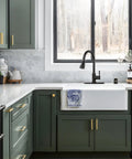 Top Shelf Solid Brass Dishwasher Air Gap Cover And Kitchen Sink Overflow Vent Cap Replacement Kit In Oil Rubbed Bronze Finish in a modern kitchen.